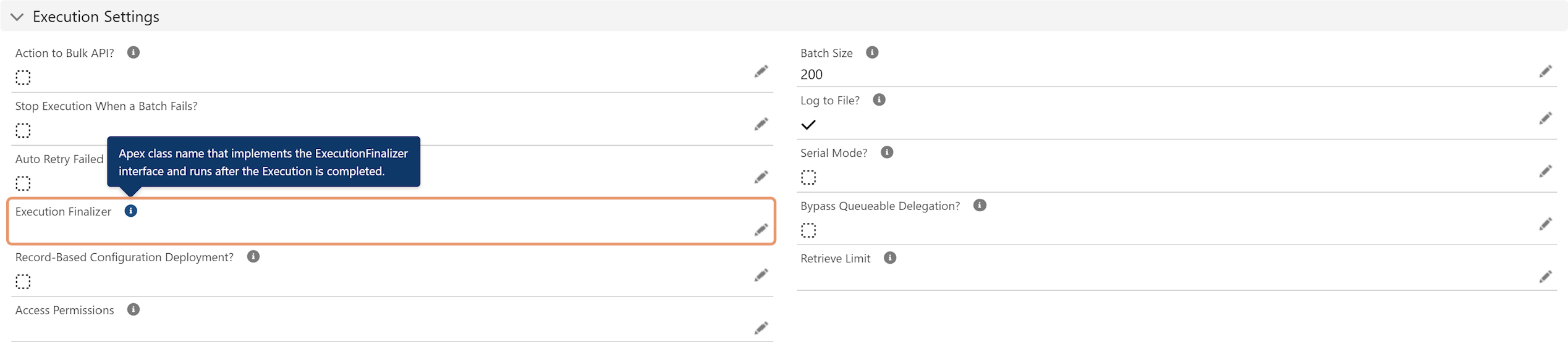 Reference the ExecutionFinalizer class on the Executable
